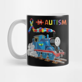 Train Puzzle Pieces Train Lover Autism Awareness Mug